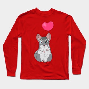 Valentine chinchilla #2 Long Sleeve T-Shirt